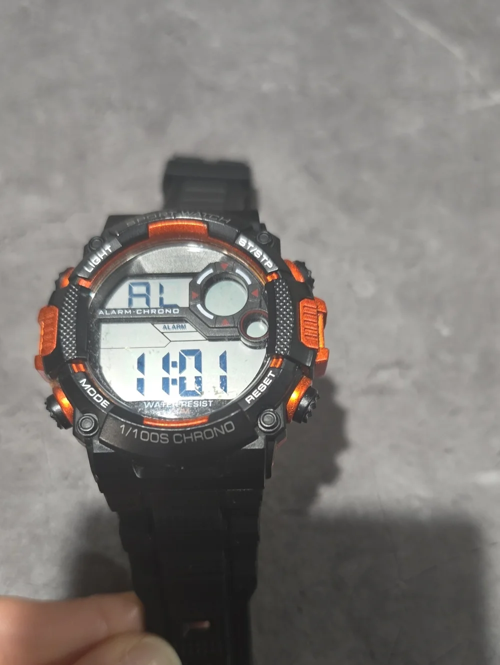 George Men's Digital Sport Wristwatch Plastic Strap